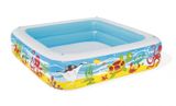 Otroški napihljiv bazen z nadstreškom, 1,47x1,47x1,22 m bazen Bestway® 52192, Koralni greben