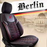 Prevleke za avtomobilske sedeže za BMW 2 F23 Cabrio 2014-2017 BERLIN_Rdeča 1+1, spredaj