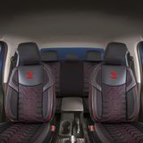 Prevleke za avtomobilske sedeže za Mitsubishi Colt VII 2008-2011 BERLIN_Rdeča 1+1, spredaj