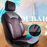 Prevleke za avtomobilske sedeže za Isuzu D-MAX (II) 2012-2019 DUBAI_Rdeča 2+3