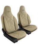 Prevleke za avtomobilske sedeže za Mitsubishi ASX 2010-up LAZUR_Bež 1+1, spredaj