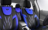 Prevleke za avtomobilske sedeže za Renault Captur I 2013-2019 PARS_Modra 2+3