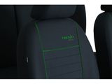 Prevleke za avtomobilske sedeže za Nissan Micra (V) 2016-up TREND LINE - zelena 1+1, spredaj