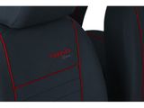 Prevleke za avtomobilske sedeže za Audi A4 (B7) 2004-2009 TREND LINE - Rdeča 1+1, spredaj