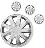 Hubcaps Draco 14&quot; Silver 4 kosi