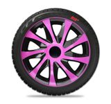Hubcaps Alfa Romeo Draco CS 15&quot; Pink &amp; Black 4 kosi