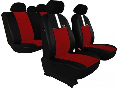 Prevleke za avtomobilske sedeže za Audi 100 1968-1976 GT8 - Rdeča 2+3