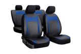 Prevleke za avtomobilske sedeže za Fiat 500X 2014-> Design Leather modra 2+3