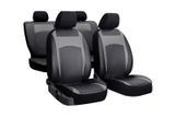 Prevleke za avtomobilske sedeže za Fiat Tipo (II) 2016-2020 Design Leather siva 2+3
