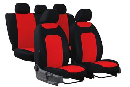 Prevleke za avtomobilske sedeže za Kia Cee’d (II) 2012-2018 CARO rdeča 2+3
