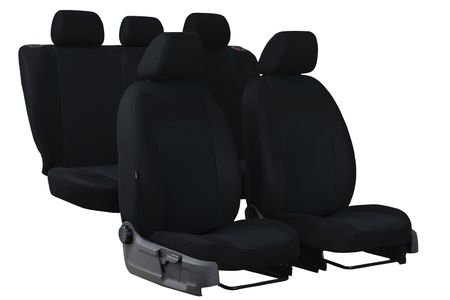 Prevleke za avtomobilske sedeže za Nissan Note (II) 2013-2016 CARO črna 2+3