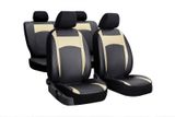 Prevleke za avtomobilske sedeže za Renault Captur II 2019-> Design Leather bež 2+3