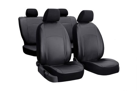 Prevleke za avtomobilske sedeže za Renault Captur II 2019-> Design Leather črna 2+3