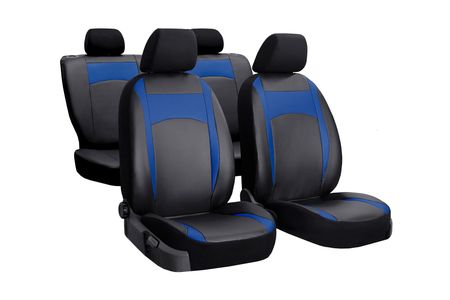 Prevleke za avtomobilske sedeže za Seat Arona 2017-> Design Leather modra 2+3