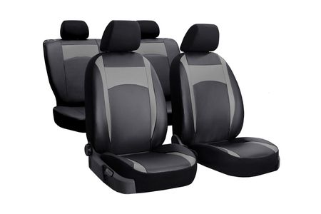 Prevleke za avtomobilske sedeže za Suzuki Baleno (III) 2016-2019 Design Leather siva 2+3