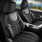 Prevleke za avtomobilske sedeže za Volkswagen Amarok 2010-2016 BERLIN_Siva 1+1, spredaj